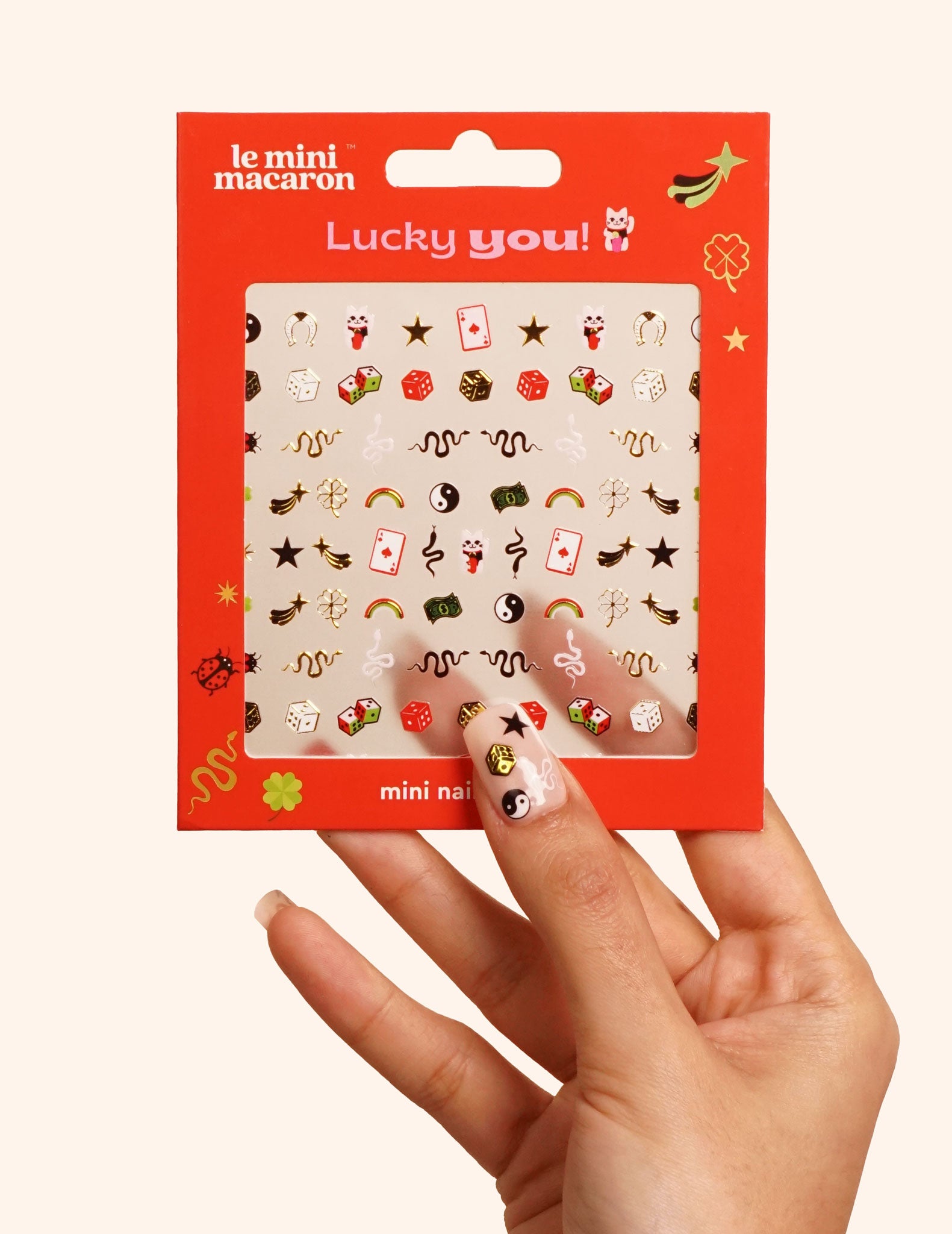 Mini Nail Stickers, Lucky You (14847439667549) (14990928445789)